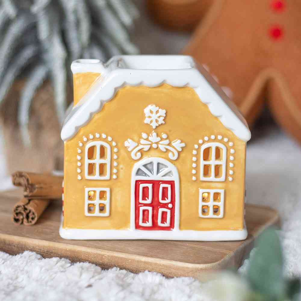 Something Different - Candy Cane Gingerbread House and Wax Warmer Brûleur fioul - Multicolore